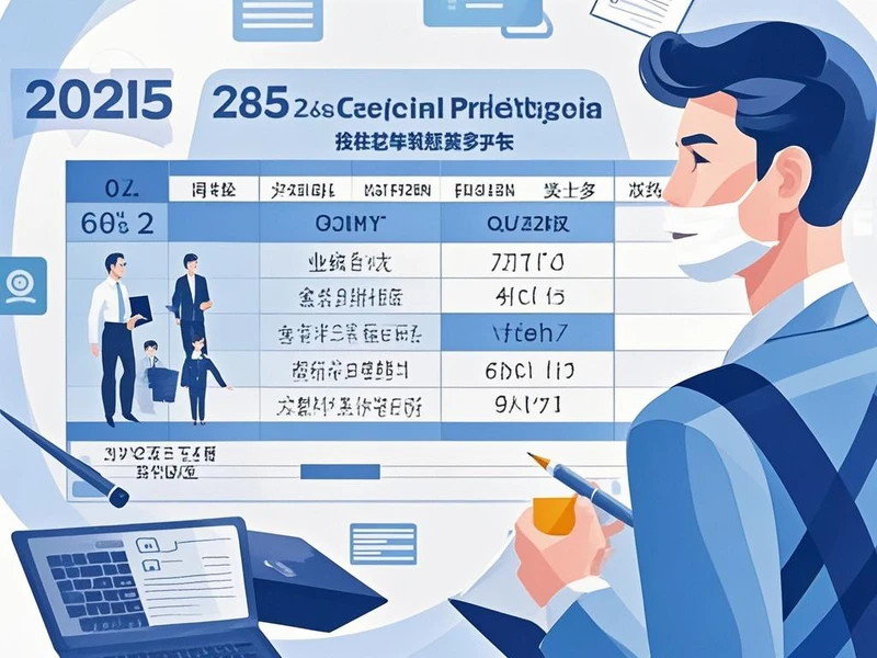 2025年度职业资格考试工作计划一览表