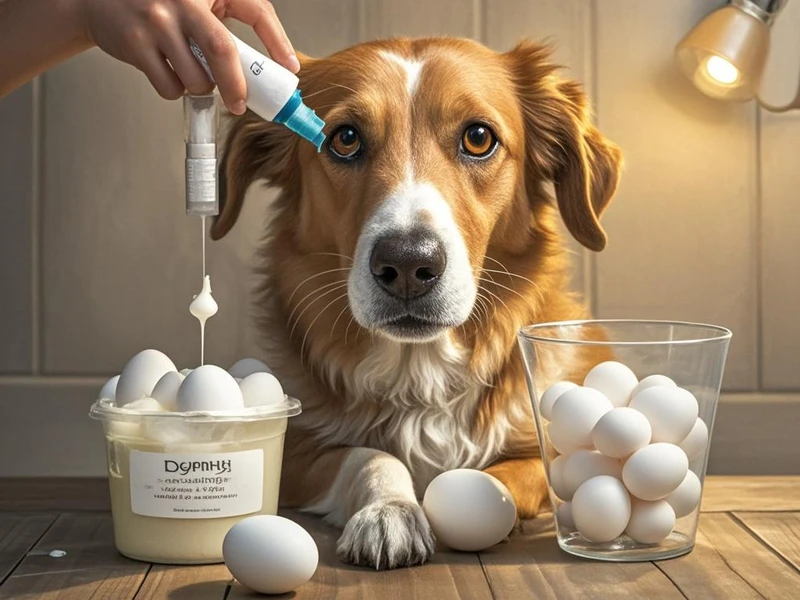 狗吃鸡蛋清治犬瘟
