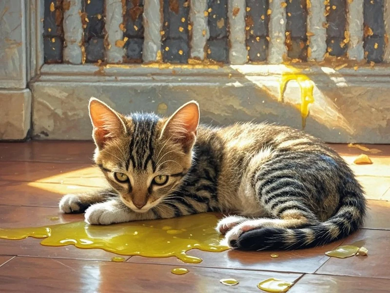 小猫吐黄水