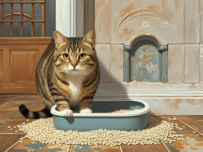 猫突然不在猫砂里拉屎