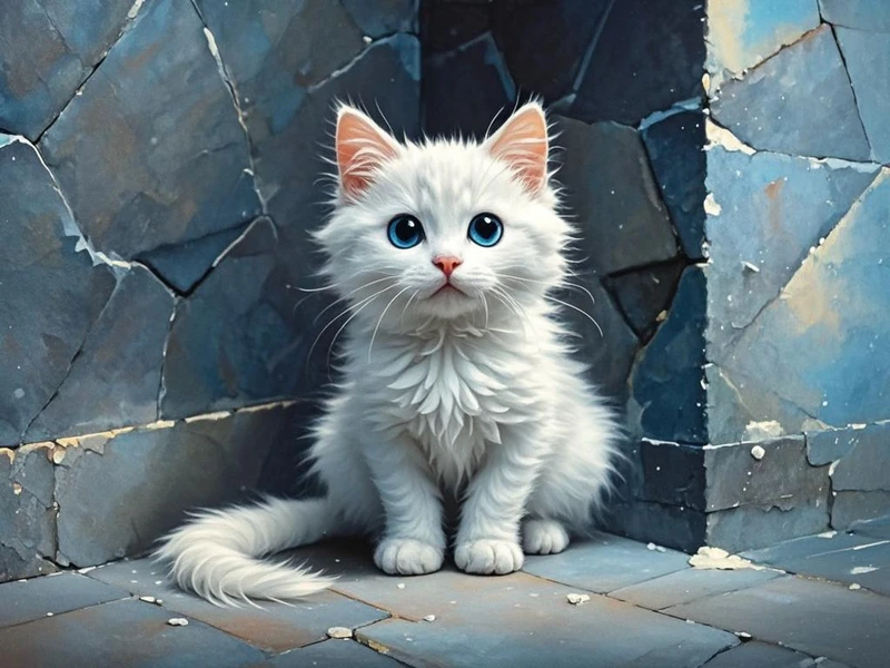 小猫眼睛流眼泪