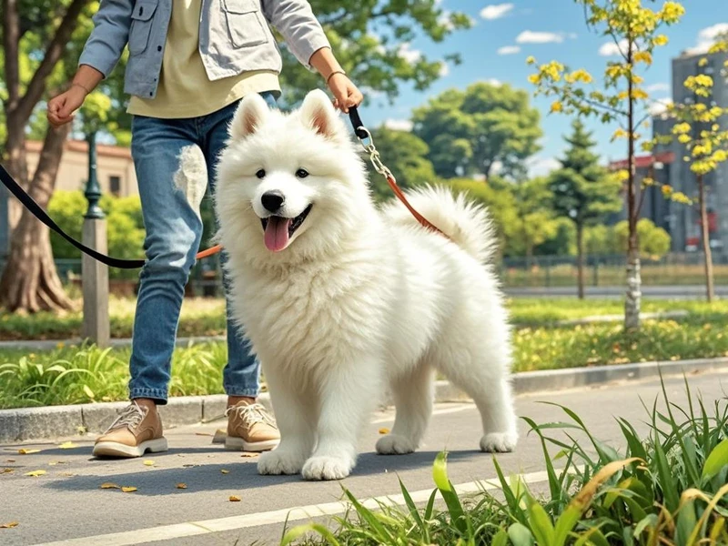 萨摩耶两个月能溜么