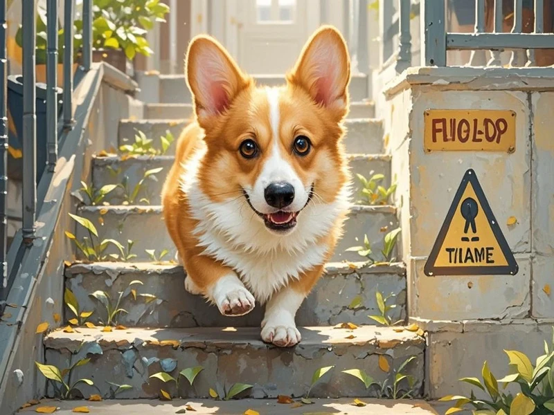 柯基犬爬楼梯危害