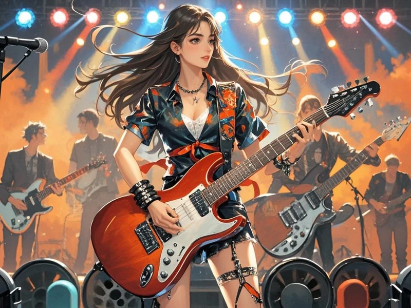 乐队女吉他手