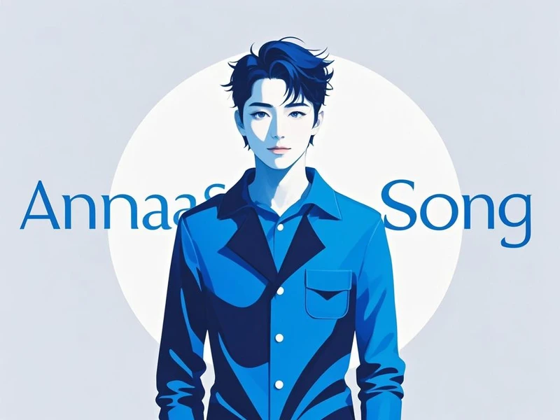 annasong蓝色衣服
