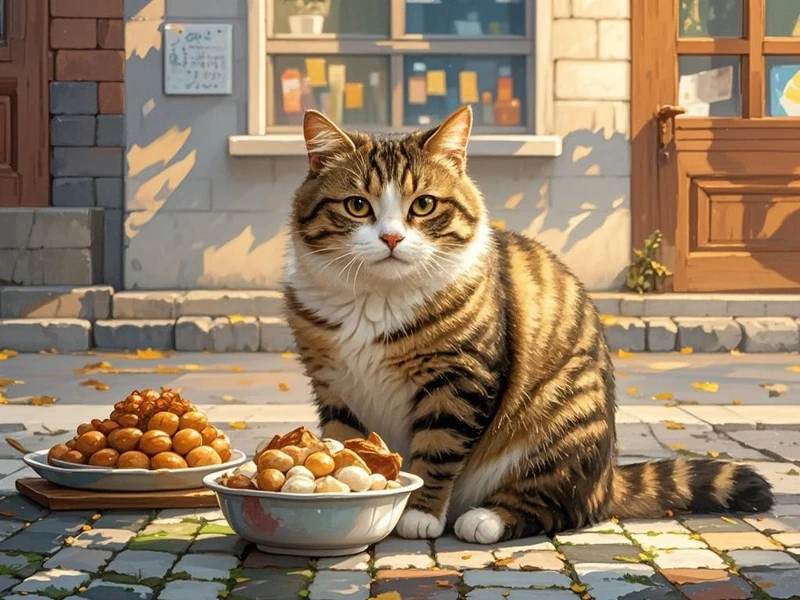 流浪猫为什么还挑食 被好心人喂得膘肥体壮
