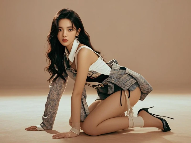 杨超越跪姿好欲