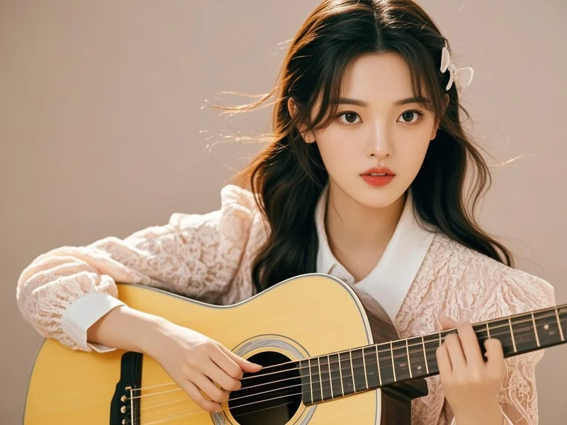 杨超越弹吉他的样子太美了吧