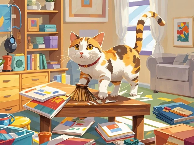 猫为什么喜欢扫桌面的东西 猫为什么是桌面清理大师