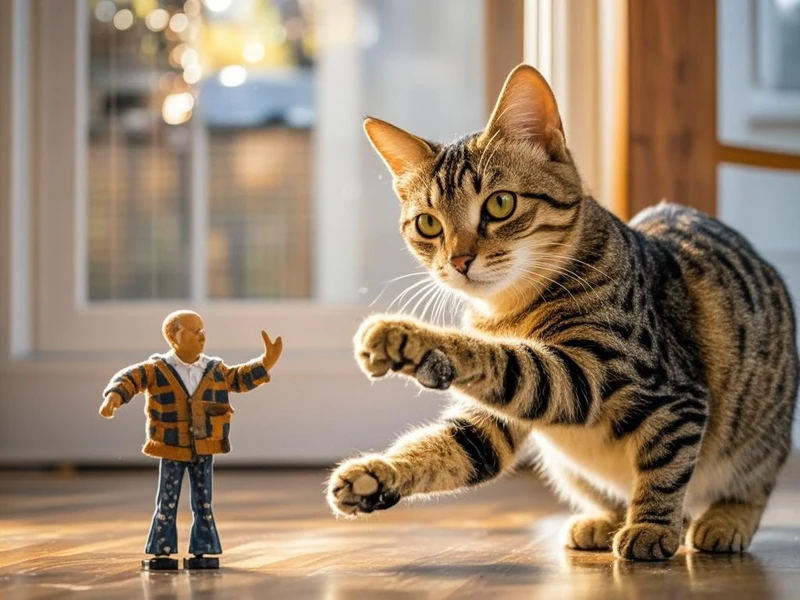 猫为什么会扑过来咬手 猫对于狩猎有着天生的敏感