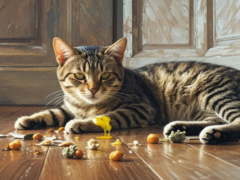 猫为什么吐黄水精神不振 猫咪可能吃错东西