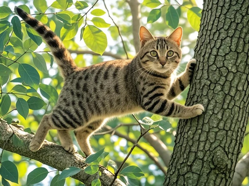 猫为什么可以很快地爬上树呢 猫为什么爬树爬得那么快