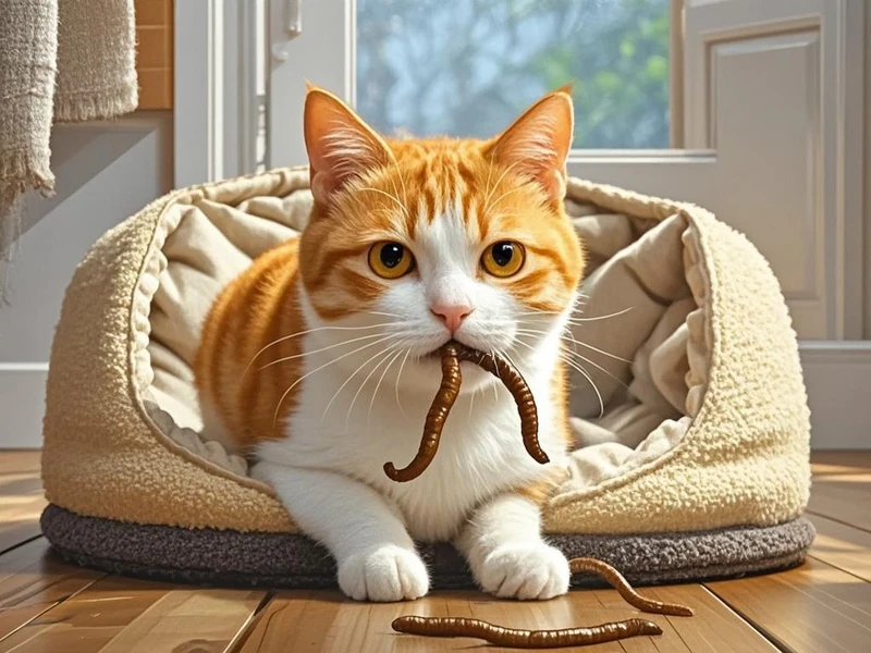 猫为什么吐了一些虫子 猫咪可能是被感染了蛔虫